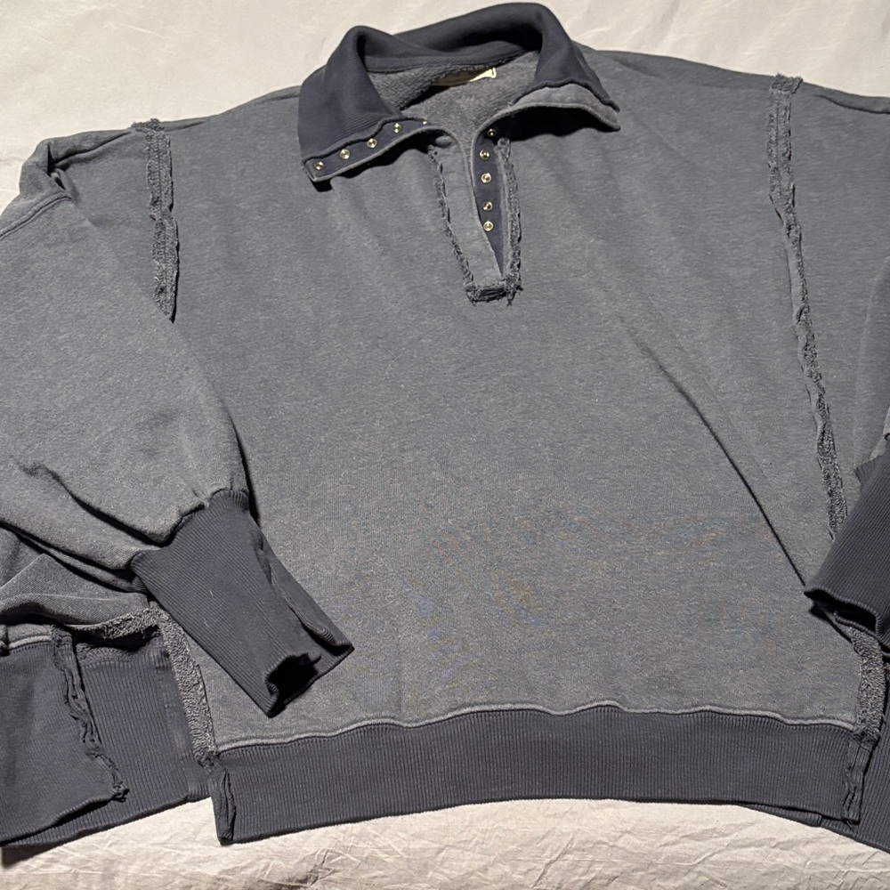 We The Free blue Long-Sleeve Top